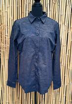 Mi Piace Travelstof Blouse - Maat XL - Donkerblauw/Goud, Kleding | Dames, Mi Piace, Maat 46/48 (XL) of groter, Zo goed als nieuw