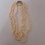 (i) Parelmoer ketting met zilveren slot, Sieraden, Tassen en Uiterlijk, Kettingen, Ophalen, Zo goed als nieuw