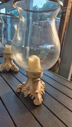 Barok windlichten met zware voet, Ophalen, Zo goed als nieuw
