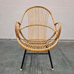 Vintage bamboe fauteuil volwassen model Rohé stoel, Kolibrivintagehal@gmail.com, Aaldertgeertsstraat 43 Olst, Minder dan 75 cm