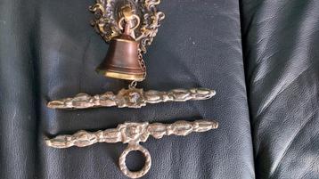 Schellekoord ornamenten, met bel, messing beschikbaar voor biedingen