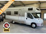 Dethleffs Globetrotter Alkoof 6-Peroons Fiat Ducato 2.5TDI, Caravans en Kamperen, Campers, Luifel, Treinzit, Bedrijf, Tot en met 6