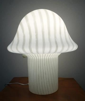Vintage tafellamp Peill & Putzler mushroom groot model Zebra beschikbaar voor biedingen