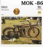 Mok86 motorkaart indian 1000 cc big twin ( 1913 ), Ophalen of Verzenden, Zo goed als nieuw, Auto's