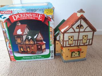 Dickensville huis voor Kerstdorp beschikbaar voor biedingen