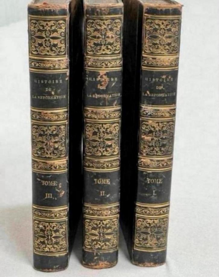 Histoire De La Reformation D'Aubigne 1839 vol 1-3 antiek set, Antiek en Kunst, Antiek | Boeken en Bijbels, Ophalen of Verzenden