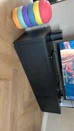Tv meuvel goossens zwart eiken barcelona, Huis en Inrichting, Kasten | Televisiemeubels, Ophalen, Gebruikt, 150 tot 200 cm, Eikenhout