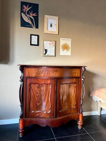 Biedermeier penant kast meiden leg mahonie meiden commode beschikbaar voor biedingen