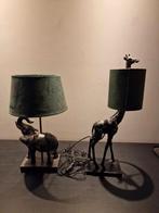 2 tafel lampen dieren, Huis en Inrichting, Lampen | Tafellampen, Ophalen of Verzenden, Zo goed als nieuw, 50 tot 75 cm