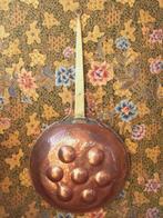 Mooie antieke Nederlandse poffertjespan 64,5 cm. uit 1870., Antiek en Kunst, Ophalen of Verzenden, Koper