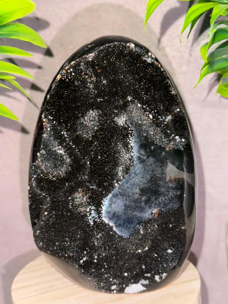 Septarie Ei op Standvlak - 544 gram, Verzamelen, Mineralen en Fossielen, Ophalen of Verzenden