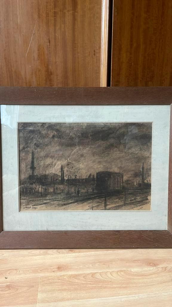 Poppe Damave haarlem, Antiek en Kunst, Kunst | Tekeningen en Foto's, Ophalen of Verzenden