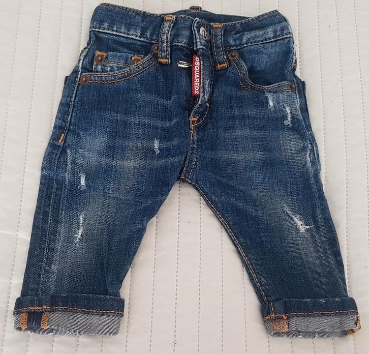 Dsquared2 spijkerbroek 3 maanden maat 62 baby merk kleding, Kinderen en Baby's, Babykleding | Maat 62, Zo goed als nieuw, Jongetje