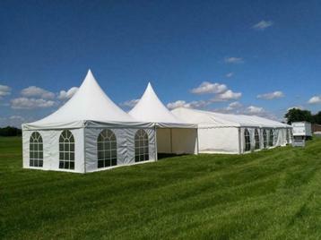 pagodetenten 4x4 en 5x5 met dichte of boograam zijzeilen beschikbaar voor biedingen