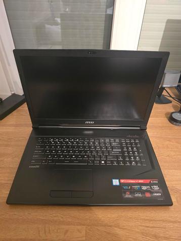 MSI GP73 Leopard 8RD. 17,3inch. i7. GTX 1050ti. SSD 256gb. beschikbaar voor biedingen