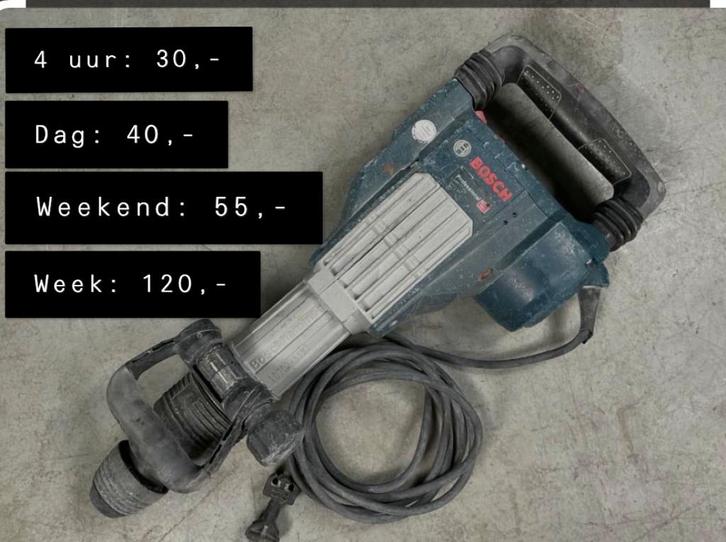 Breekhamer 11kg professioneel TE HUUR, Doe-het-zelf en Verbouw, Gereedschap | Handgereedschap, Zo goed als nieuw, Ophalen