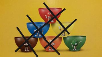 GEZOCHT: M&M's schaal/kom groen . beschikbaar voor biedingen