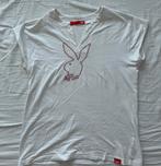 witte playboy shirt met mini V-hals, Kleding | Dames, Wit, Playboy, Maat 42/44 (L), Ophalen of Verzenden