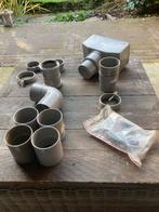 HWA diverse moffen koppelstukken, Doe-het-zelf en Verbouw, Buizen en Afvoer, Ophalen, Pvc, Overige typen, Zo goed als nieuw