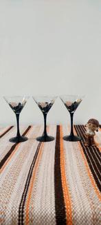3 Vintage Luminarc Domino Anaïs martini-cocktail glazen, Eu, Eu, Overige typen, Ophalen of Verzenden