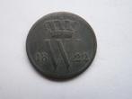 Nederland.  1 Cent - 1822 U, Koning Willem I, 1 cent, Losse munt, Verzenden