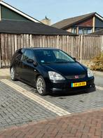 Honda Civic 2.0 I Type-r 2002 Zwart, Auto's, Honda, Voorwielaandrijving, 1998 cc, Stof, Zwart