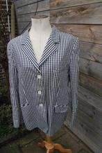 Jasje zwart/ offwhite Cassani mt 46 Vaste prijs, Zwart, Maat 46/48 (XL) of groter, Ophalen of Verzenden, Zo goed als nieuw