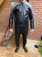 Oersterk leren motorpak merk Verheul zwart / grijs maat XL, Motoren, Kleding | Motorkleding, Ophalen, Tweedehands, Heren, Combipak