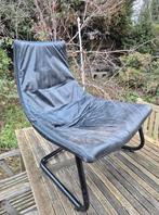 Design Deense leren stoel, Huis en Inrichting, Stoelen, Ophalen, Gebruikt, Bruin, Leer