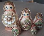 Houten Russische matroeska poppen set 5 delig, Ophalen of Verzenden, Nieuw