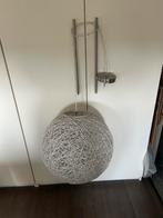 Hanglamp witte bol gevlochten draad 50cm, Ophalen of Verzenden, Zo goed als nieuw, 50 tot 75 cm