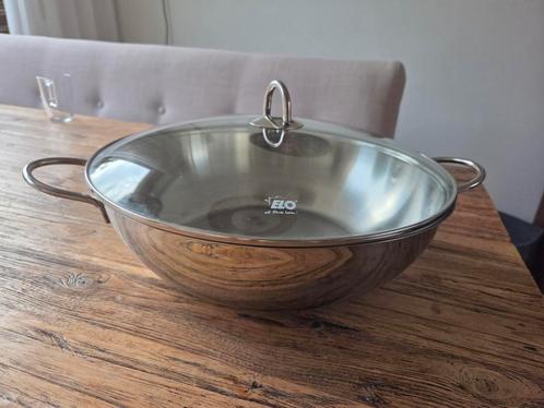 Grote wokpan van merk Elo, Huis en Inrichting, Keuken | Potten en Pannen, Gebruikt, Wok, Ophalen