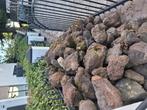 Lavastenen rood/bruin., Tuin en Terras, Grind, Keien en Split, Ophalen, Gebruikt