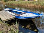 Stalen boot 5.5m + trailer + Mercury 8PK langstaart, Watersport en Boten, Ophalen, Gebruikt, Staal, Minder dan 70 pk