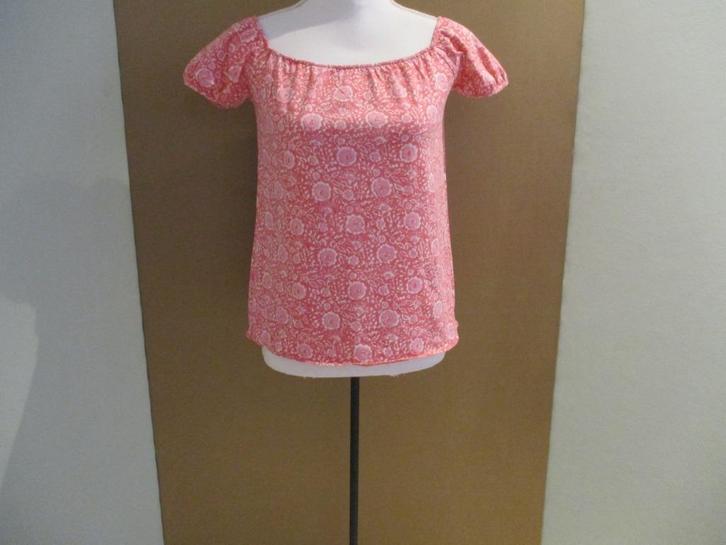 Ralph Lauren top maat L (100% katoen)., Kleding | Dames, Tops, Zo goed als nieuw, Maat 42/44 (L), Roze, Korte mouw, Verzenden
