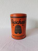 Vintage oranje blik van Beschuit, Fabr. De Bijenkorf, T. Sch, Antiek en Kunst, Ophalen of Verzenden