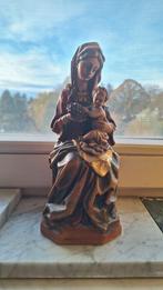 Houten beeld Madonna & Kind antiek, Antiek en Kunst, Antiek | Religie, Ophalen of Verzenden