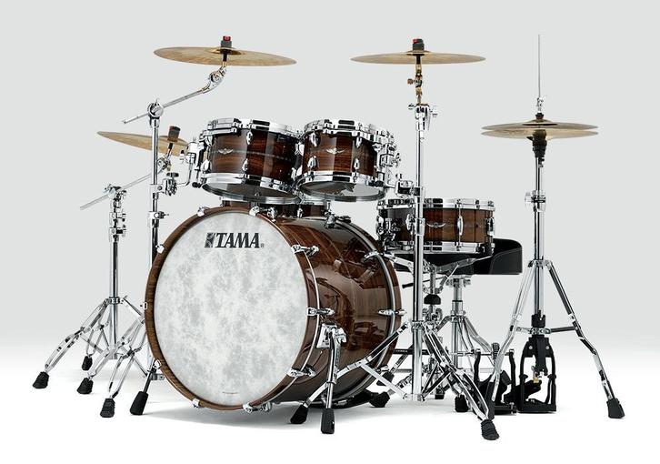 Tama Star Natural Indian Laurel Drumstel incl hoezen, Muziek en Instrumenten, Drumstellen en Slagwerk, Zo goed als nieuw, Tama