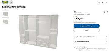 IKEA PAX kast 58 cm diep, 300 x 236, ZONDER SCHUIFDEUREN - afbeelding 5