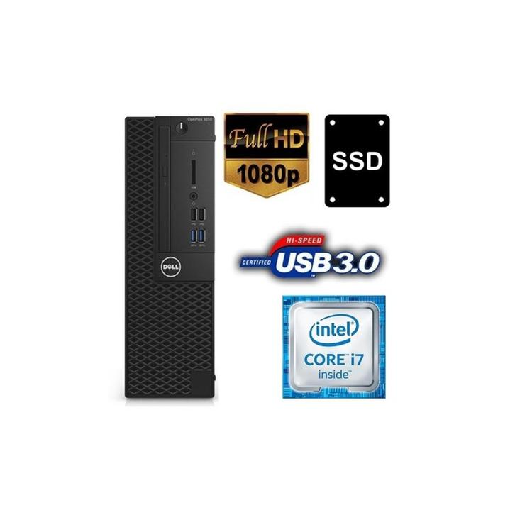 Dell Optiplex 3050 i7-6700 120GB SSD & 320GB HDD 8GB W10, Computers en Software, Desktop Pc's, Zo goed als nieuw, 4 Ghz of meer