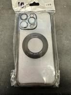 Apple iPhone 15 Pro Max doorzichtig met zwart randen+magneet, Nieuw, Ophalen of Verzenden