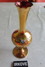 MURANO MET GOUD * Rood Vaasje *, Antiek en Kunst, Antiek | Glas en Kristal, Verzenden