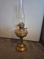 Antiek koperen olielamp, Antiek en Kunst, Ophalen of Verzenden