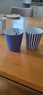 Koffie Kopjes,  blauw wit, mooie kleuren!, Ophalen, Keramiek, Nieuw, Overige stijlen