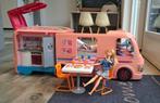 Barbie camper, Kinderen en Baby's, Speelgoed | Poppen, Ophalen, Zo goed als nieuw, Barbie