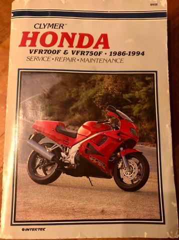 Clymer Service Repair Maintenance Honda VFR750F 1986-1994