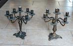 Antieke koperen kandelaars, Ophalen