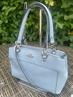Coach tas | lichtblauw | leer | 19x30x4 cm, Ophalen, Zo goed als nieuw, Blauw, Handtas