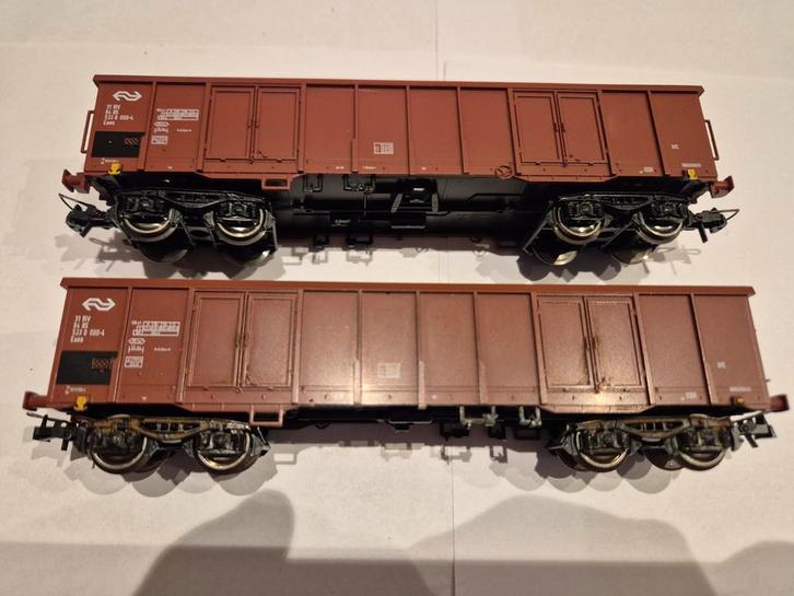 Roco 47474 - 2 stuks hogeboordwagen, NS, Hobby en Vrije tijd, Modeltreinen | H0, Gebruikt, Wagon, Gelijkstroom, Roco, NS, Ophalen of Verzenden
