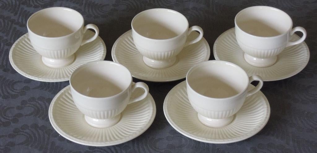 Nr RR114: 5 Middelgrote Wedgwood Edme theekoppen, Overige typen, Ophalen of Verzenden, Zo goed als nieuw, Tweedehands onbekend
